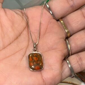 925 Sterling SilverStone Pendant Necklace